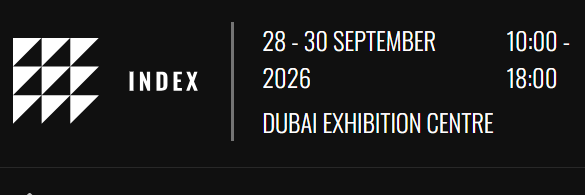 دبي تستضيف INDEX 2026، المعرض الدولي للتصميم الداخلي والتجهيزات