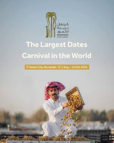 Carnaval Internacional das Tâmaras de Buraidah 2026 continua a receber visitantes num ambiente de intensa atividade comercial